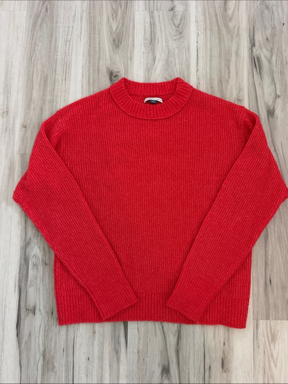 NWOT American Eagle Classic Crewneck Women’s Sweater in Red Sz Xs